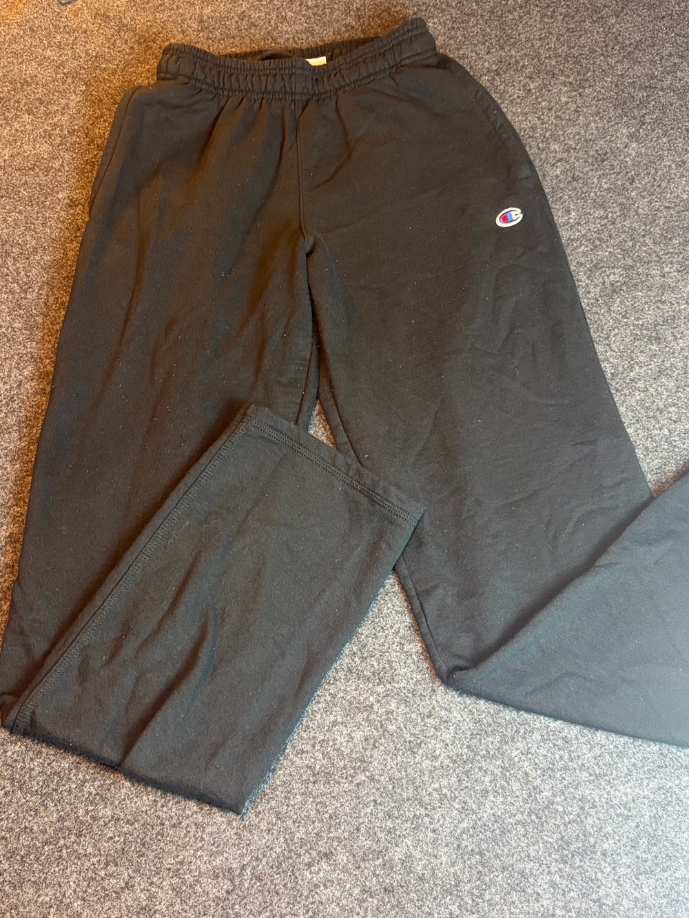 Champion Black Kids' Jogger Sweatpants with Logo